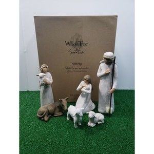 Willow Tree 26005 Sculpted Hand Painted Nativity Figure 6 Piece Set VGC